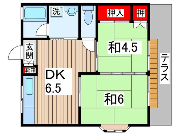 田中ハイツの物件間取画像